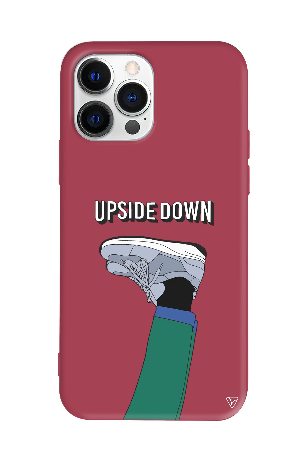 Upside Down Lansman Model İçi Kadife Silikon Telefon Kılıfı