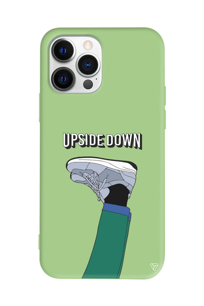 Upside Down Lansman Model İçi Kadife Silikon Telefon Kılıfı