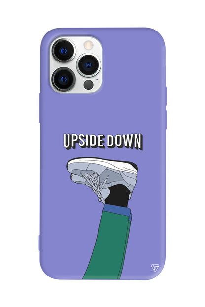 Upside Down Lansman Model İçi Kadife Silikon Telefon Kılıfı