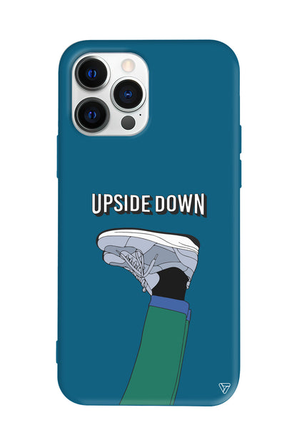 Upside Down Lansman Model İçi Kadife Silikon Telefon Kılıfı