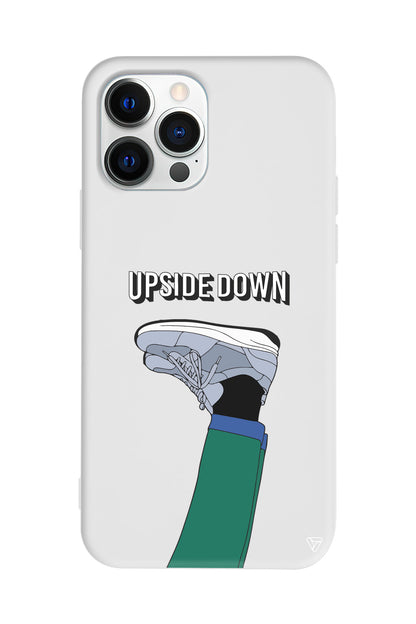 Upside Down Lansman Model İçi Kadife Silikon Telefon Kılıfı