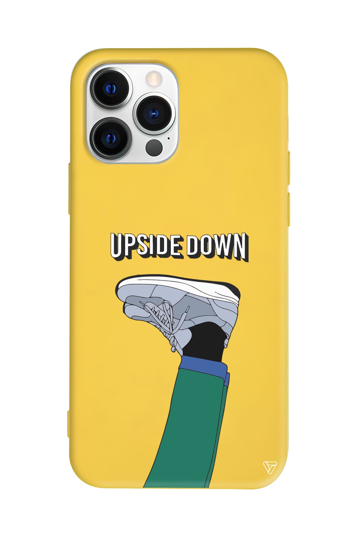 Upside Down Lansman Model İçi Kadife Silikon Telefon Kılıfı