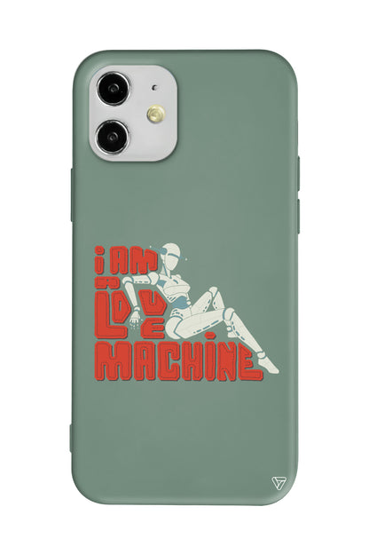 Love Machine Lansman Model İçi Kadife Silikon Telefon Kılıfı
