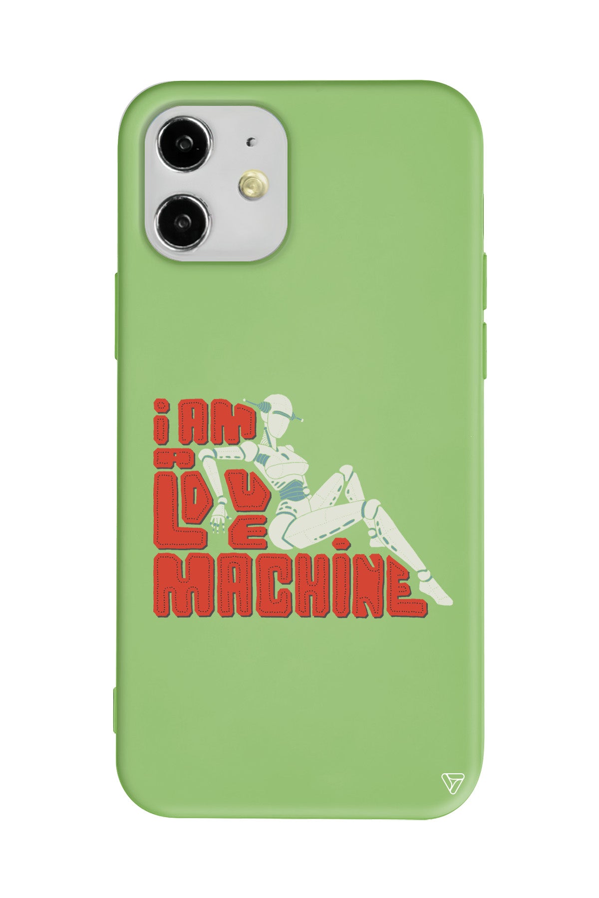 Love Machine Lansman Model İçi Kadife Silikon Telefon Kılıfı