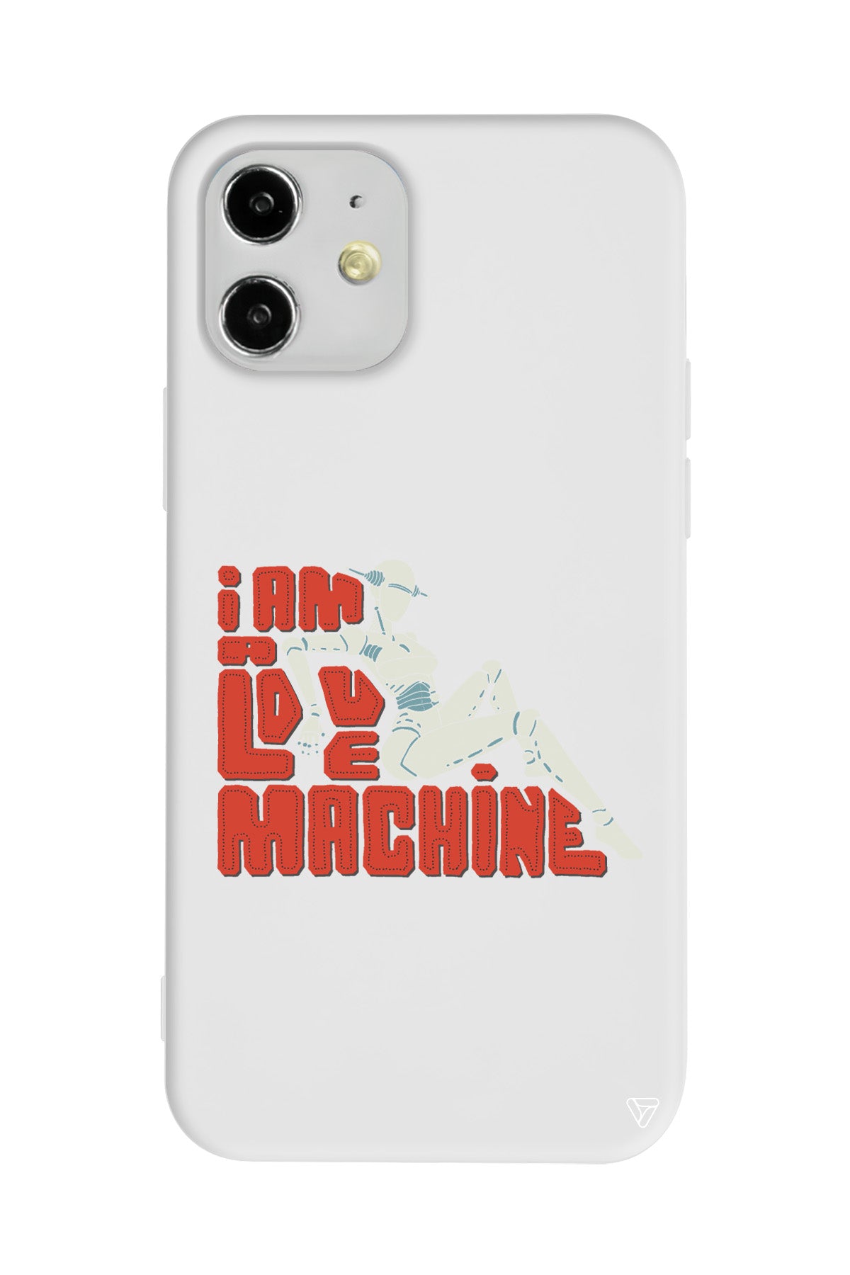 Love Machine Lansman Model İçi Kadife Silikon Telefon Kılıfı