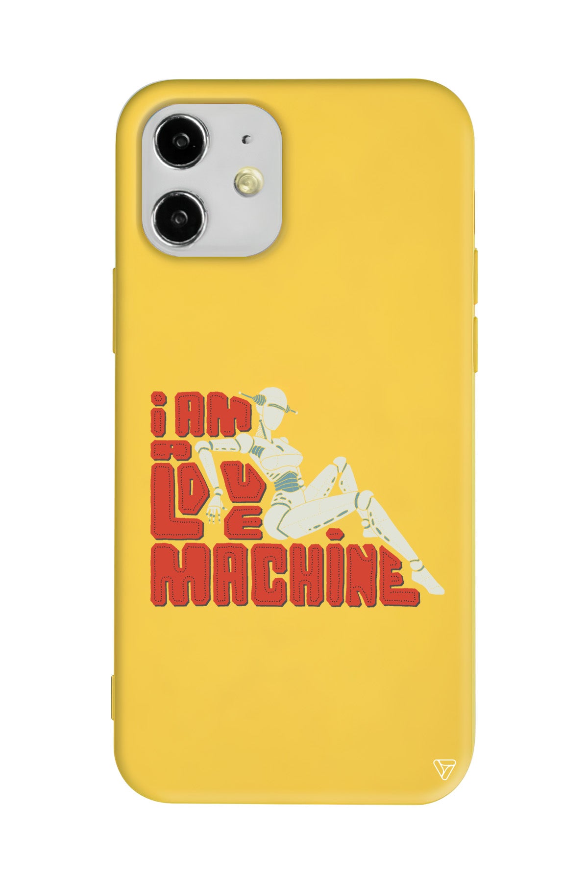 Love Machine Lansman Model İçi Kadife Silikon Telefon Kılıfı