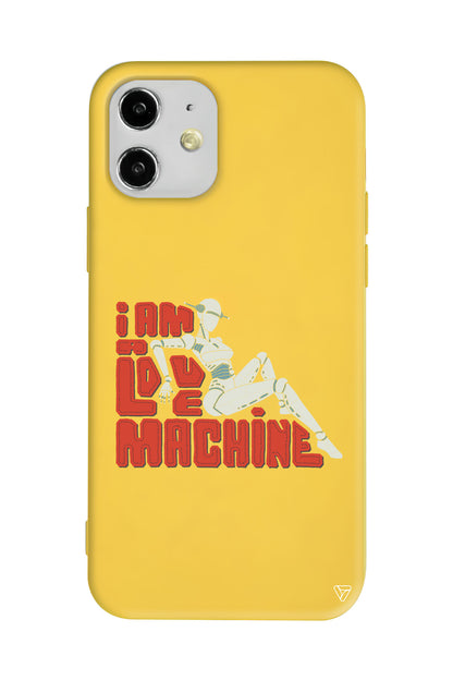 Love Machine Lansman Model İçi Kadife Silikon Telefon Kılıfı