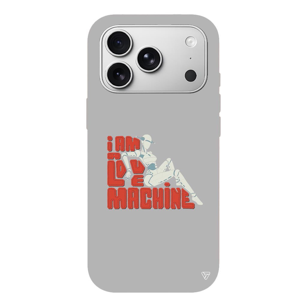 Love Machine Lansman Model İçi Kadife Silikon Telefon Kılıfı