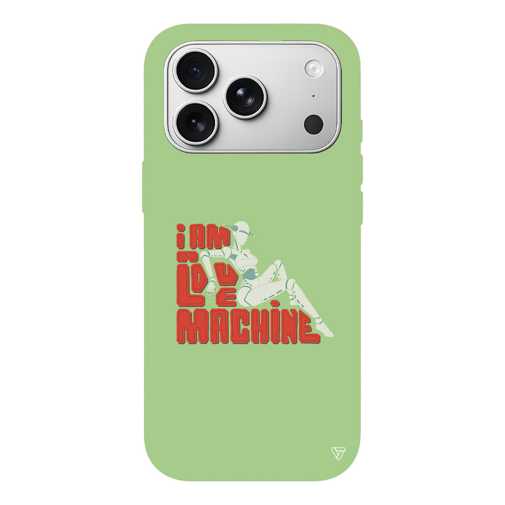 Love Machine Lansman Model İçi Kadife Silikon Telefon Kılıfı