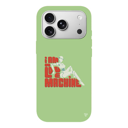 Love Machine Lansman Model İçi Kadife Silikon Telefon Kılıfı