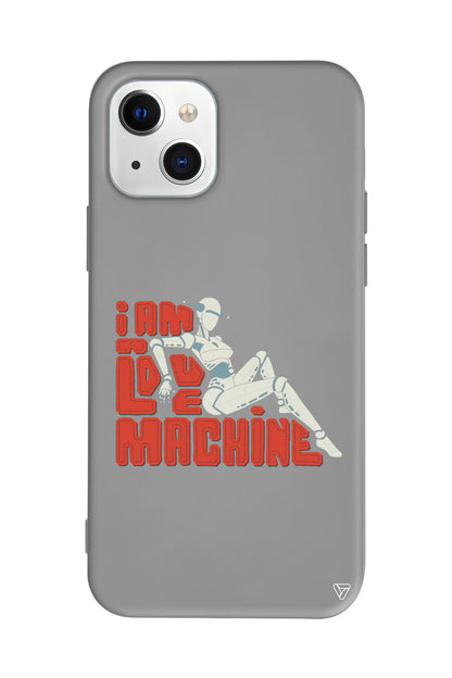 Love Machine Lansman Model İçi Kadife Silikon Telefon Kılıfı