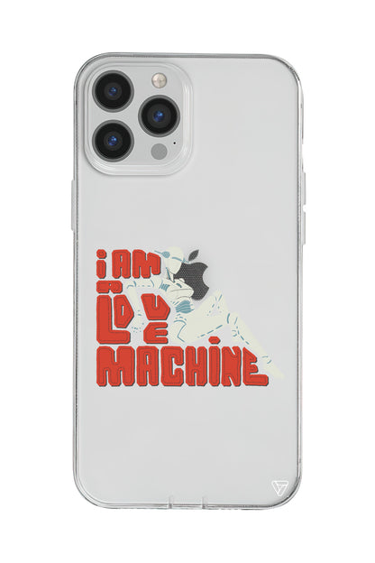 Love Machine Lansman Model İçi Kadife Silikon Telefon Kılıfı