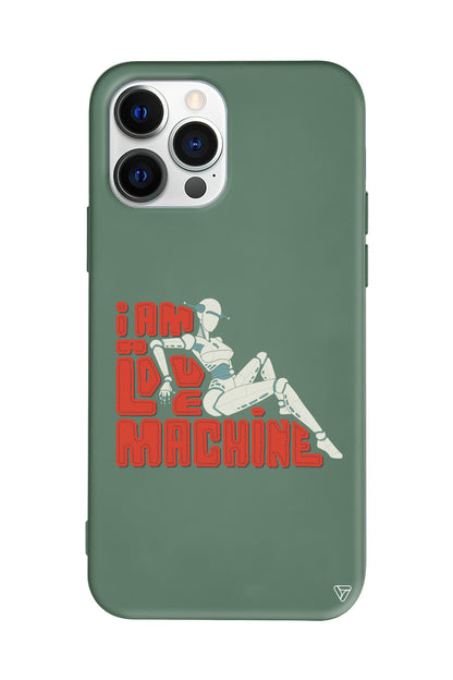 Love Machine Lansman Model İçi Kadife Silikon Telefon Kılıfı