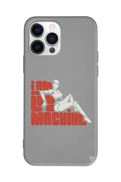 Love Machine Lansman Model İçi Kadife Silikon Telefon Kılıfı