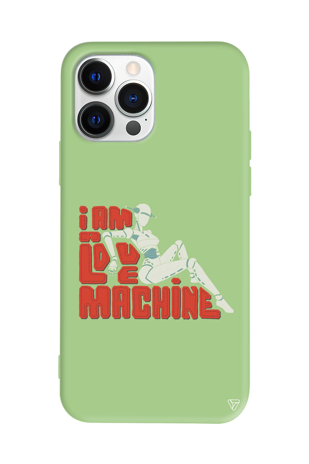 Love Machine Lansman Model İçi Kadife Silikon Telefon Kılıfı