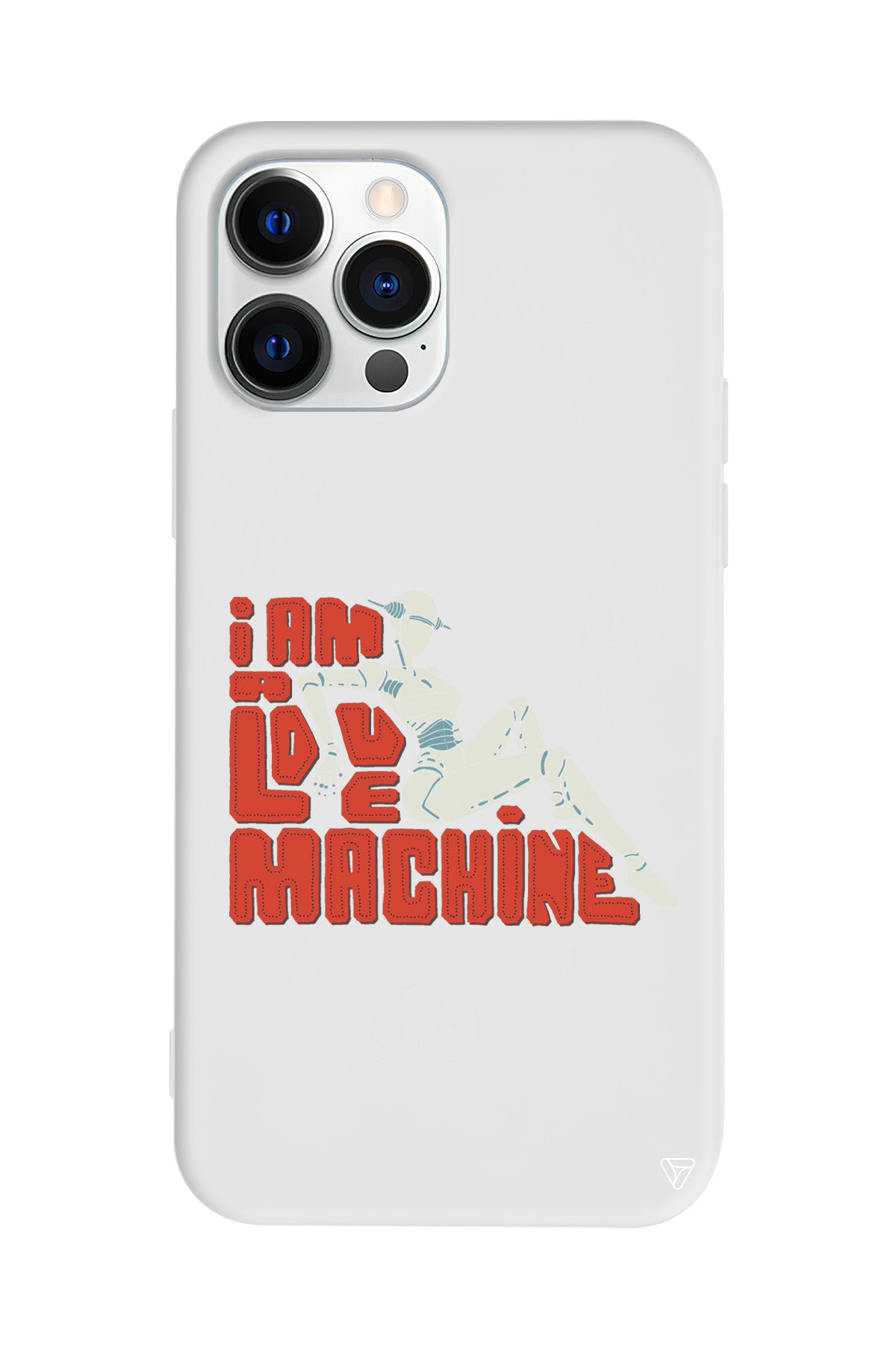 Love Machine Lansman Model İçi Kadife Silikon Telefon Kılıfı