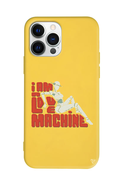 Love Machine Lansman Model İçi Kadife Silikon Telefon Kılıfı