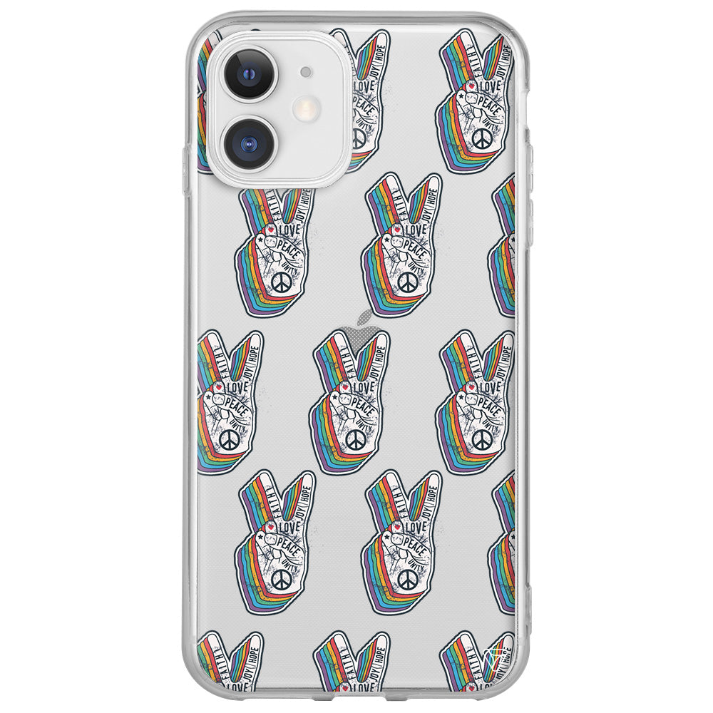 Peacefully Lansman Model İçi Kadife Silikon Telefon Kılıfı