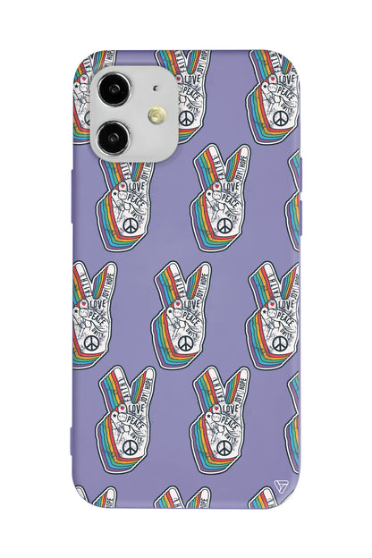 Peacefully Lansman Model İçi Kadife Silikon Telefon Kılıfı