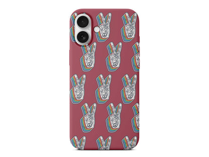 Peacefully Lansman Model İçi Kadife Silikon Telefon Kılıfı