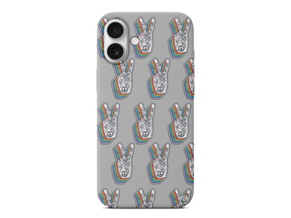 Peacefully Lansman Model İçi Kadife Silikon Telefon Kılıfı – Plus Serisine Özel