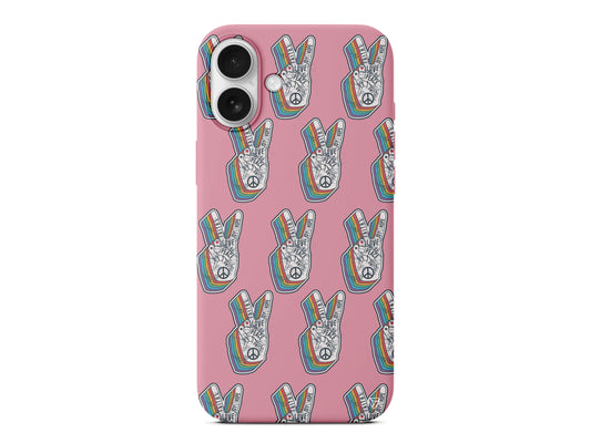 Peacefully Lansman Model İçi Kadife Silikon Telefon Kılıfı – Plus Serisine Özel