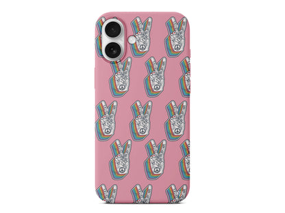 Peacefully Lansman Model İçi Kadife Silikon Telefon Kılıfı