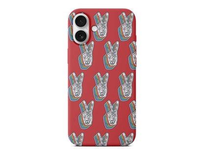 Peacefully Lansman Model İçi Kadife Silikon Telefon Kılıfı – Plus Serisine Özel