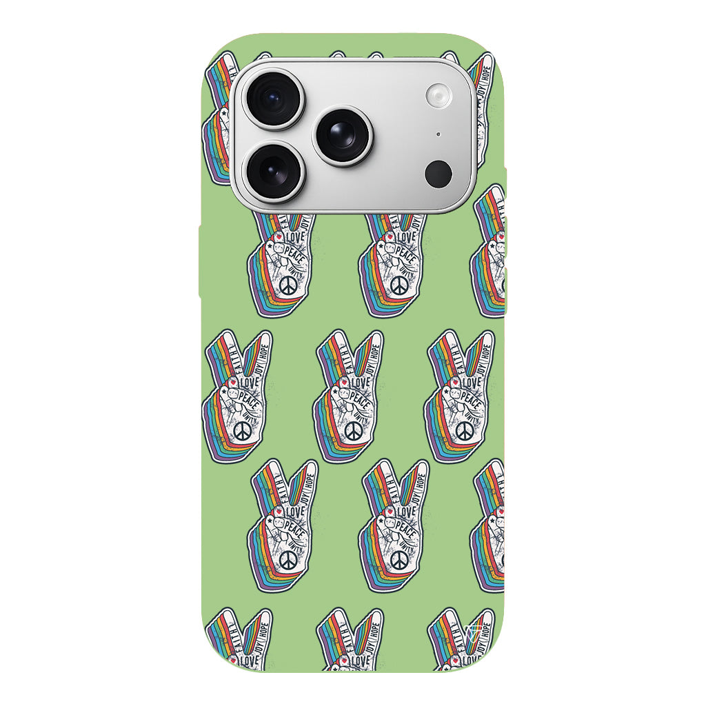 Peacefully Lansman Model İçi Kadife Silikon Telefon Kılıfı