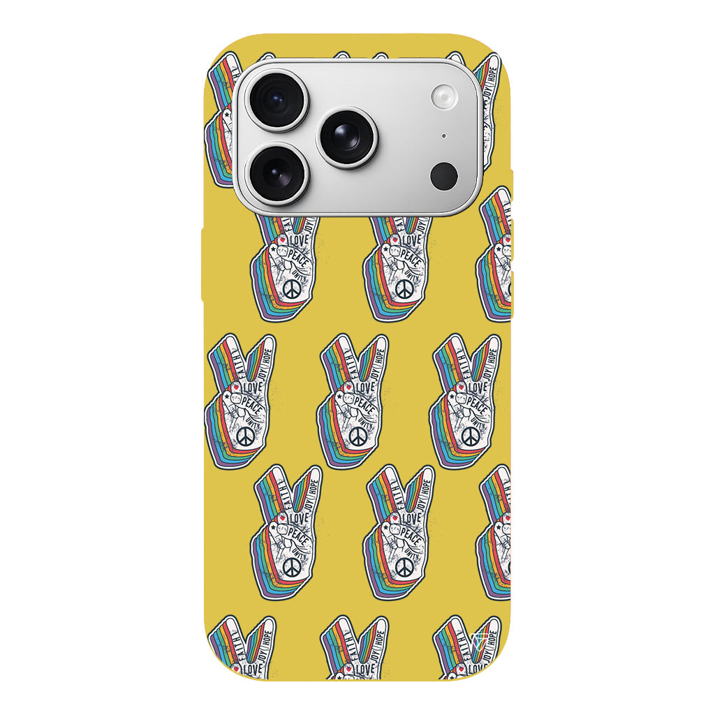 Peacefully Lansman Model İçi Kadife Silikon Telefon Kılıfı