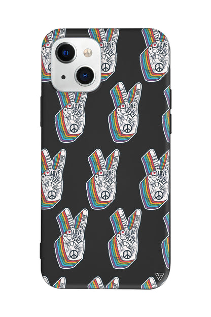 Peacefully Lansman Model İçi Kadife Silikon Telefon Kılıfı