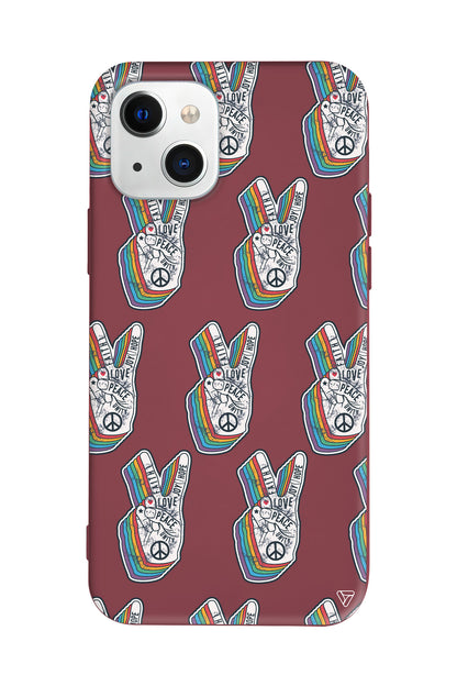 Peacefully Lansman Model İçi Kadife Silikon Telefon Kılıfı