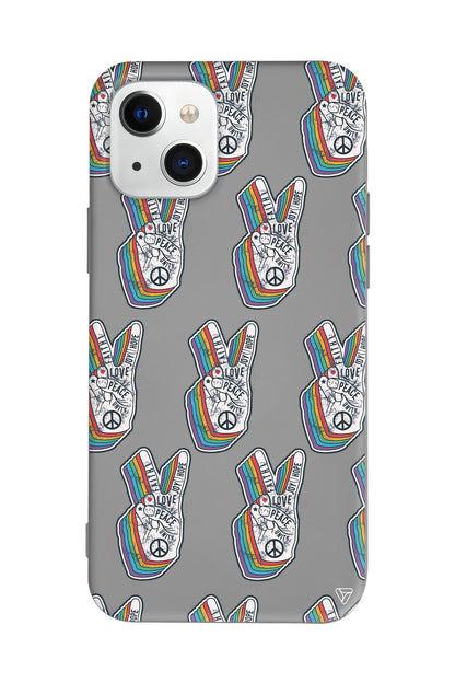 Peacefully Lansman Model İçi Kadife Silikon Telefon Kılıfı