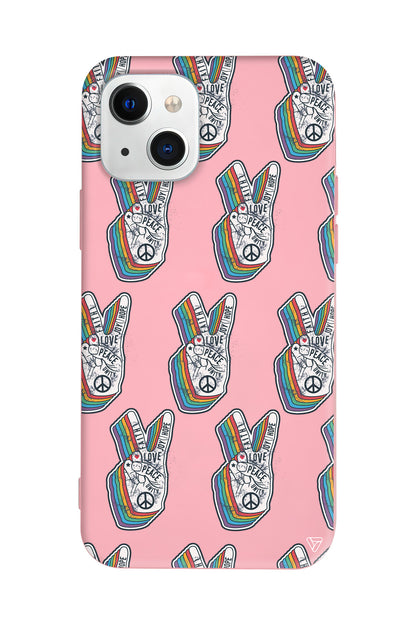 Peacefully Lansman Model İçi Kadife Silikon Telefon Kılıfı – Plus Serisine Özel