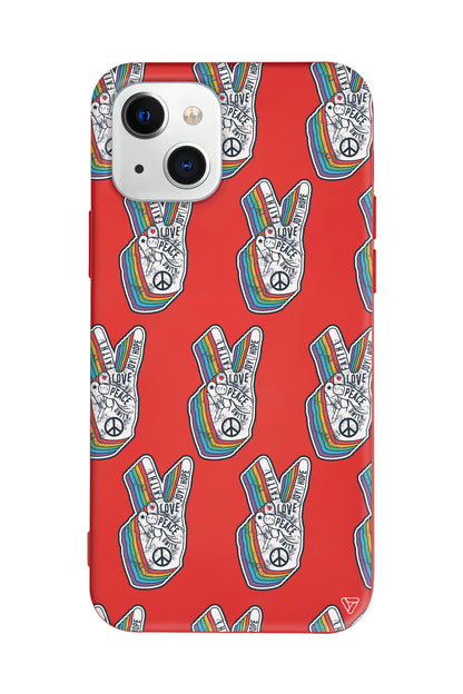 Peacefully Lansman Model İçi Kadife Silikon Telefon Kılıfı – Plus Serisine Özel