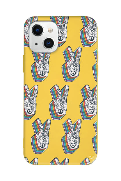 Peacefully Lansman Model İçi Kadife Silikon Telefon Kılıfı