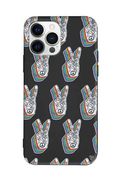 Peacefully Lansman Model İçi Kadife Silikon Telefon Kılıfı