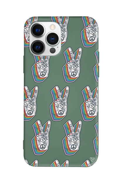 Peacefully Lansman Model İçi Kadife Silikon Telefon Kılıfı