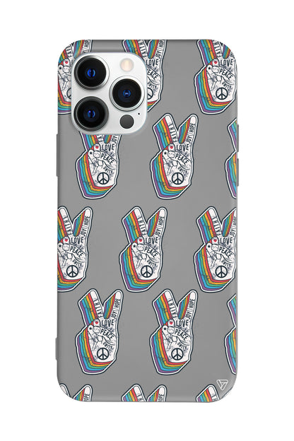 Peacefully Lansman Model İçi Kadife Silikon Telefon Kılıfı