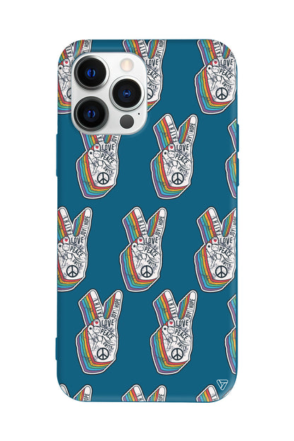 Peacefully Lansman Model İçi Kadife Silikon Telefon Kılıfı