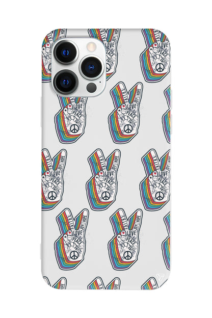 Peacefully Lansman Model İçi Kadife Silikon Telefon Kılıfı