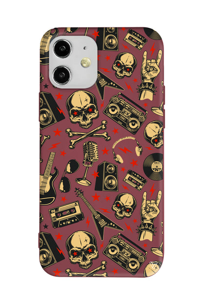 Rock Lansman Model İçi Kadife Silikon Telefon Kılıfı