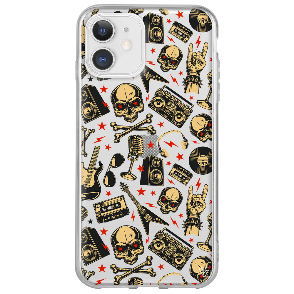 Rock Lansman Model İçi Kadife Silikon Telefon Kılıfı