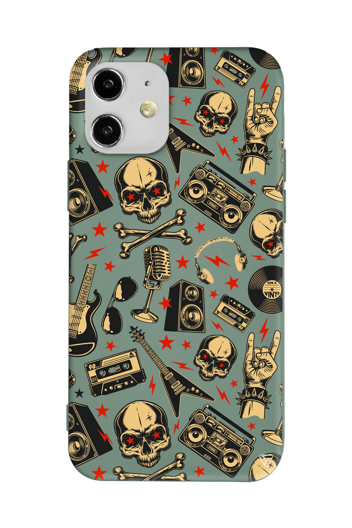 Rock Lansman Model İçi Kadife Silikon Telefon Kılıfı