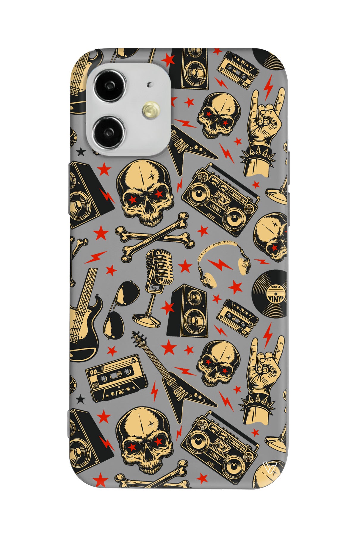 Rock Lansman Model İçi Kadife Silikon Telefon Kılıfı