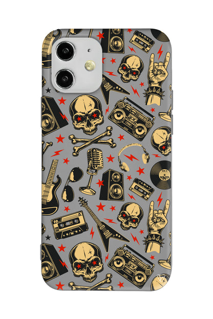 Rock Lansman Model İçi Kadife Silikon Telefon Kılıfı