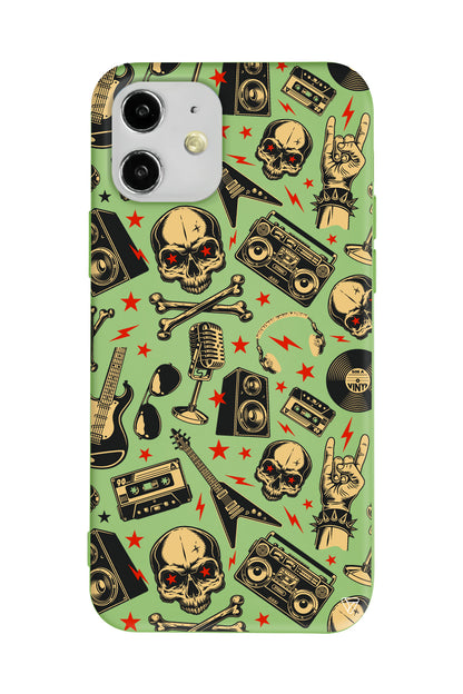 Rock Lansman Model İçi Kadife Silikon Telefon Kılıfı