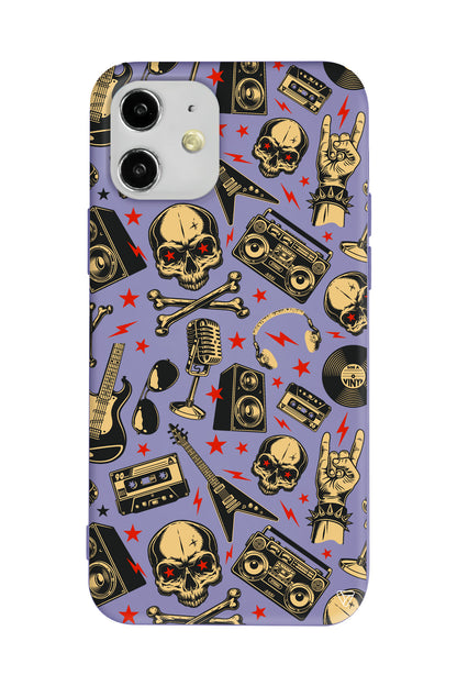 Rock Lansman Model İçi Kadife Silikon Telefon Kılıfı