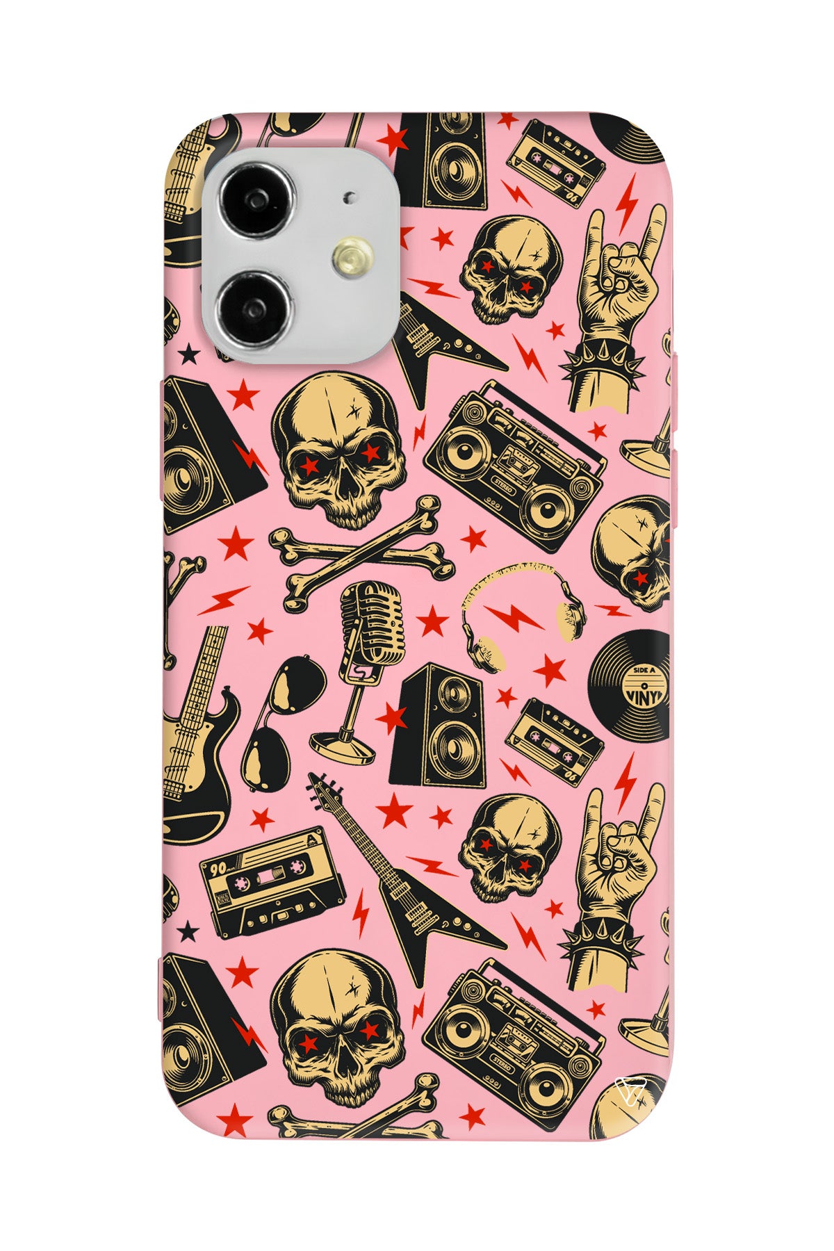 Rock Lansman Model İçi Kadife Silikon Telefon Kılıfı