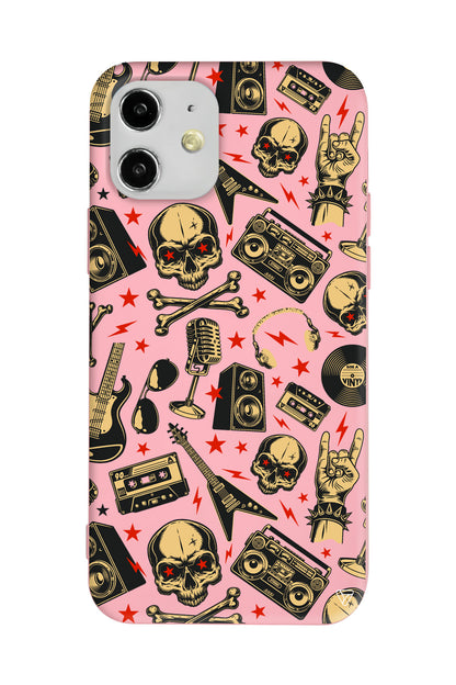 Rock Lansman Model İçi Kadife Silikon Telefon Kılıfı